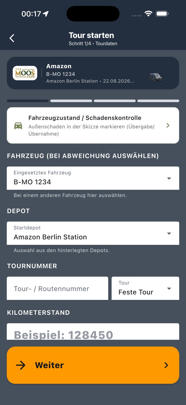 Amazon Tour starten