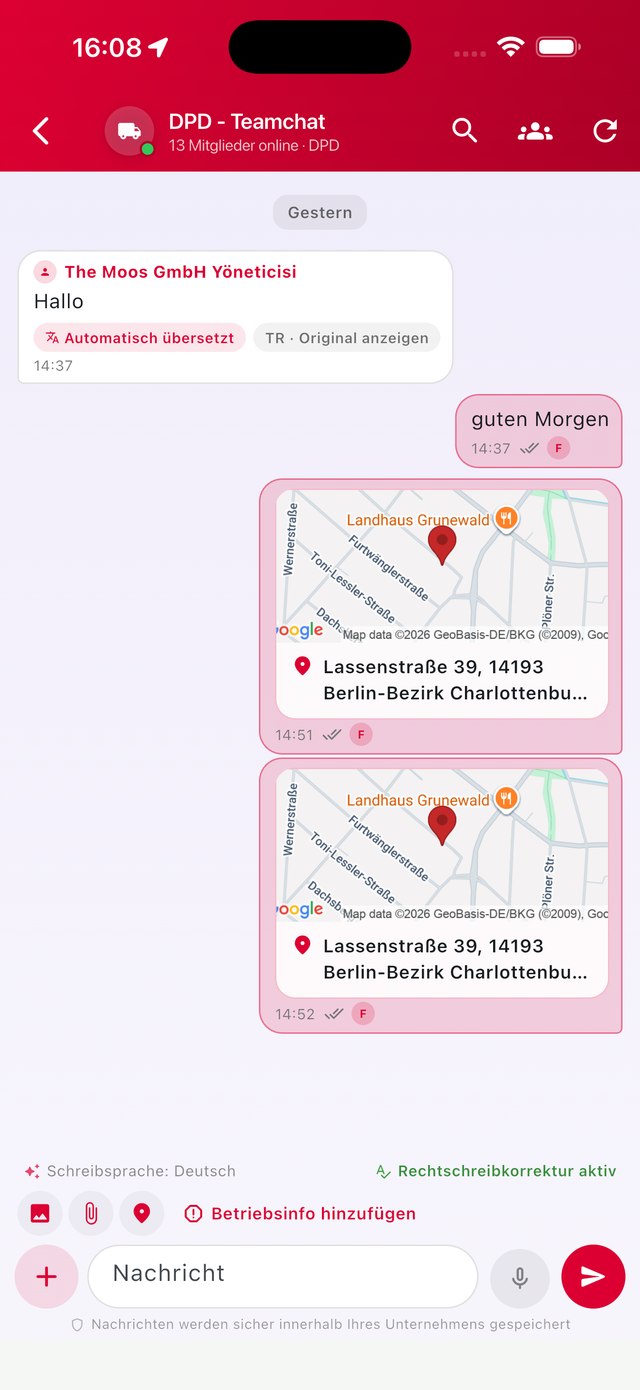 DPD Team-Chat