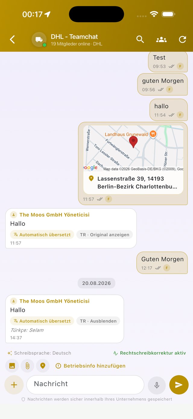 DHL Team-Chat