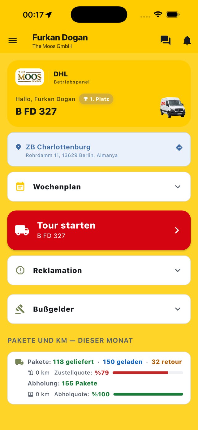 DHL Dashboard