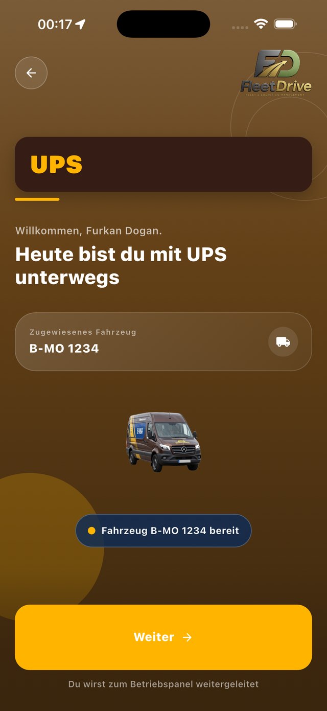 UPS Willkommen