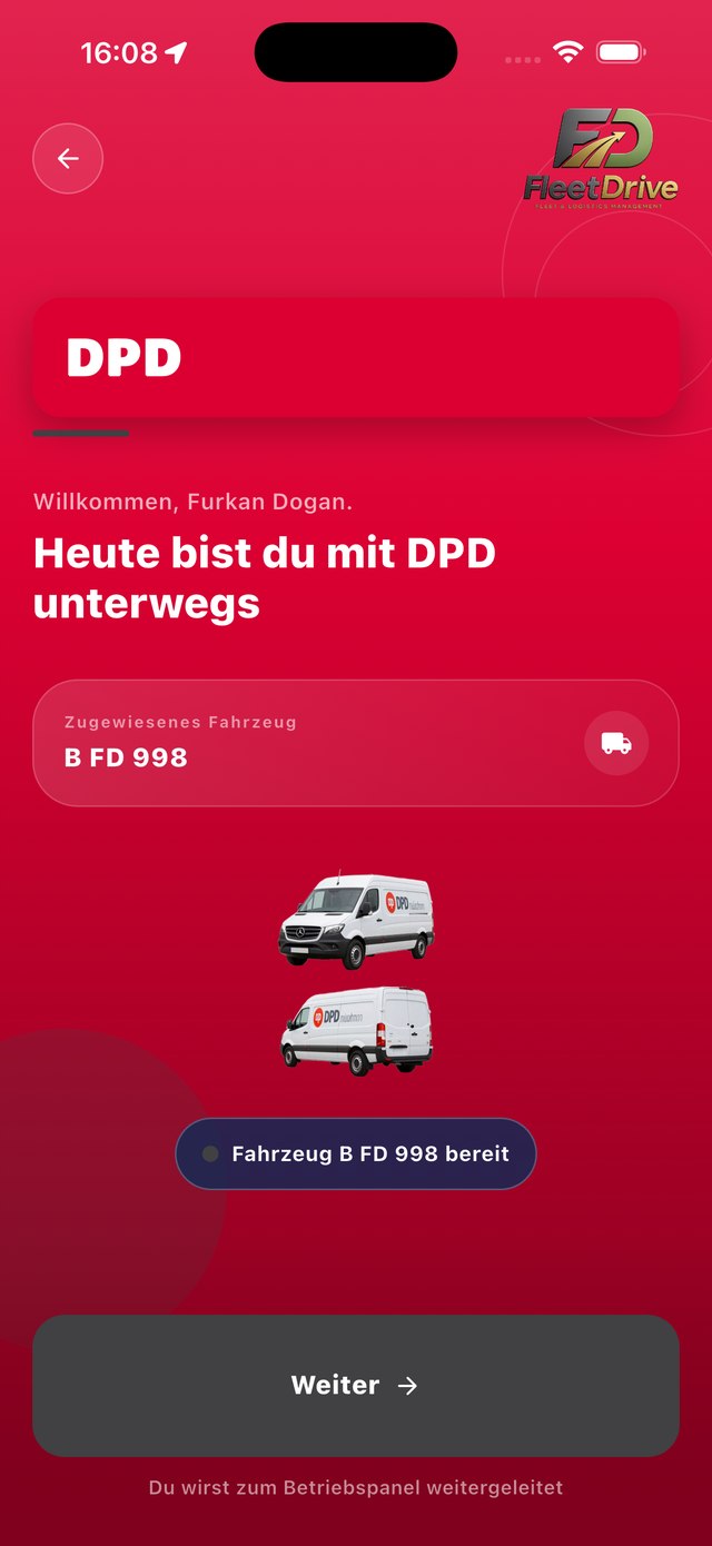 DPD Willkommen